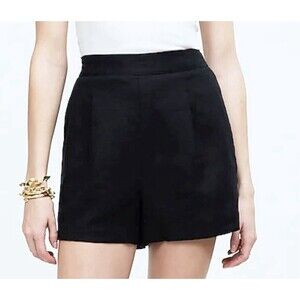 MADEWELL Clean Pull-On Shorts 100% Linen True Black Women's XS NWT